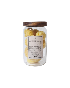 Silk Sponges in a Glass Jar
